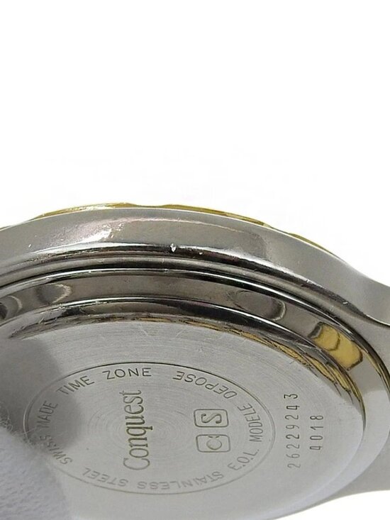 LONGINES Conquest Watches 4018 white WhiteDial Stainless Steel/Plated Gold... main image 6